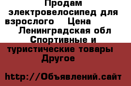 Продам электровелосипед для взрослого. › Цена ­ 40 000 - Ленинградская обл. Спортивные и туристические товары » Другое   